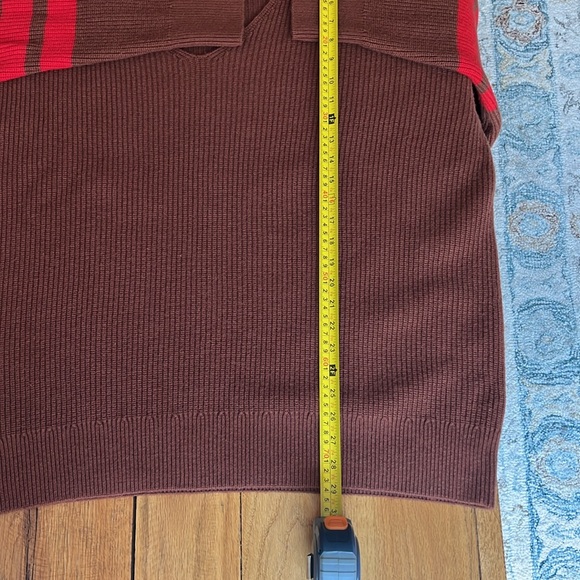 & Other Stories Brown and Red Striped Oversized Sweater - M - Picture 8 of 8